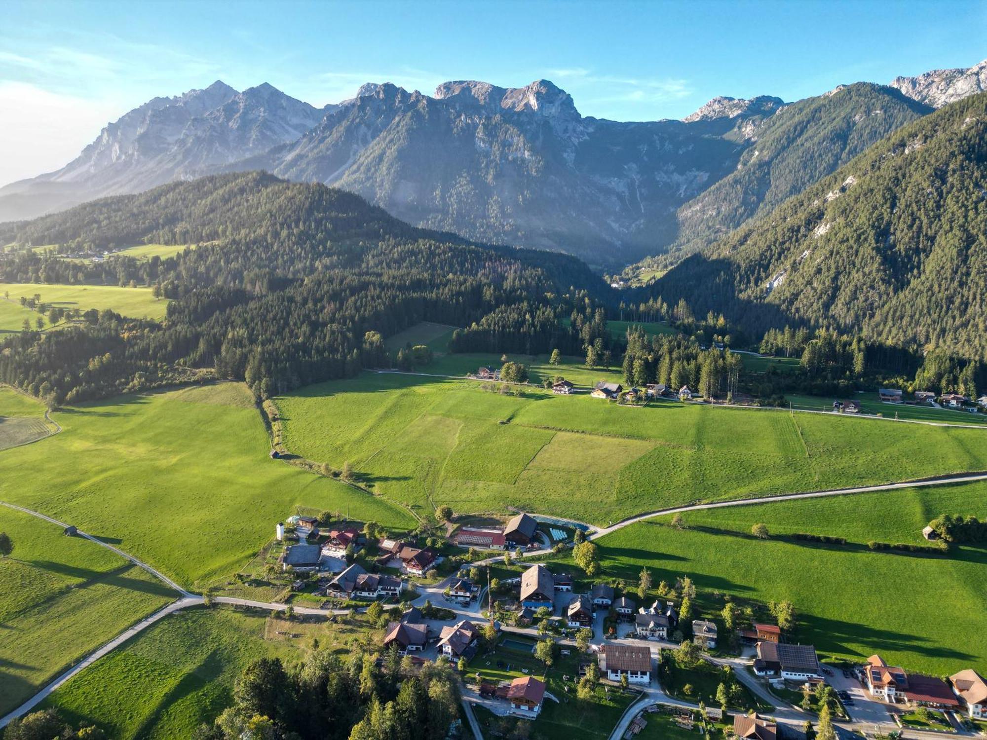 Linarhof Apartment Urlaub Am Bio Bauernhof Haus im Ennstal Kültér fotó